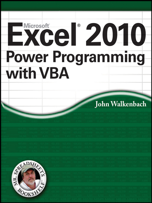 Cover image for Excel 2010 Power Programming with VBA